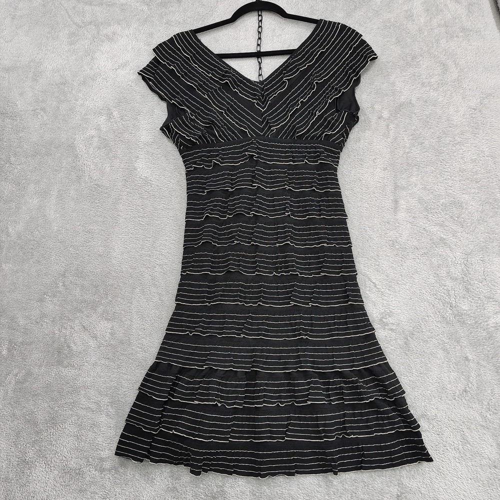 Max Studio Ruffle Layered Mesh Tiered Babydoll Mini Dress Small Fairy Grunge - Picture 2 of 8
